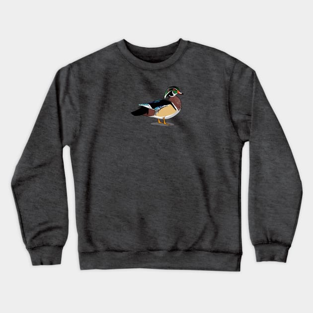 Wood Duck Crewneck Sweatshirt by Feathered Focus